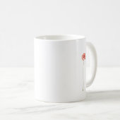 Mug Fleur de Gerbera Rouge Pâle (Devant droit)
