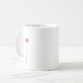 Mug Fleur de Gerbera Rouge Pâle (Devant gauche)
