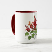 Mug Fleur de jardin - Sauge écarlate (Devant gauche)