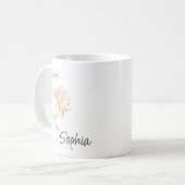 Mug Fleur de juin personnalisée, (Devant gauche)