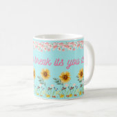 Mug Fleur de la fête de Moms (Devant droit)