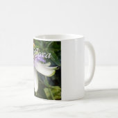 Mug Fleur de la passion blanche et mauve (Devant droit)
