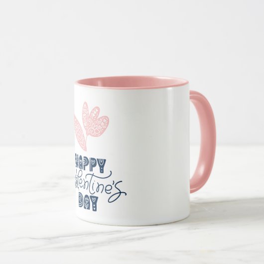 Mug Fleur de la Saint-Valentin (Devant droit)