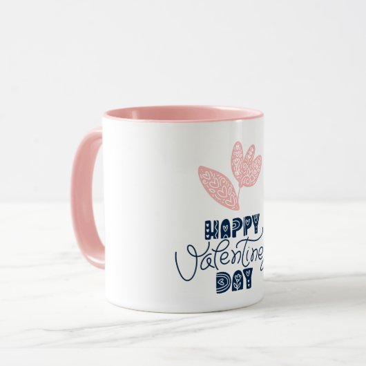 Mug Fleur de la Saint-Valentin (Devant gauche)