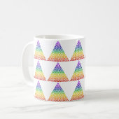 Mug Fleur de la vie / Blume des Lebens - chakra pyrami (Devant gauche)
