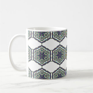 Mug Fleur de la vie / Blume des Lebens - Lotus Contour