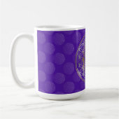 Mug Fleur de la vie / Blume des Lebens - Violet motif (Gauche)
