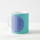 Mug Fleur de la vieRose bleu 2x (Devant gauche)