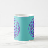 Mug Fleur de la vieRose bleu 2x (Centre)