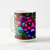 Mug Fleur de ladybug de style graffiti fantaisiste (Devant gauche)