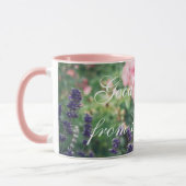 Mug Fleur de lavande et rose du jardin provençal (Gauche)