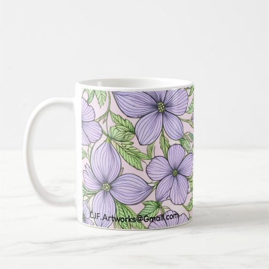 Mug Fleur de Lavande Florale (Gauche)