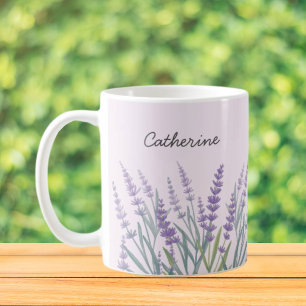 Mug Fleur de Lavande Violette Aquarelle
