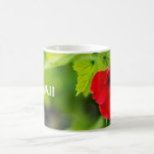 Mug Fleur de l'Hibiscus rouge d'Hawaï (Centre)