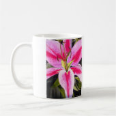 Mug Fleur de lièvre rose chaud aquarelle pop art fleur (Gauche)