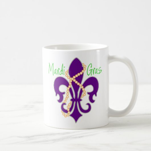 Mug Fleur De Lis avec perles (Droite)