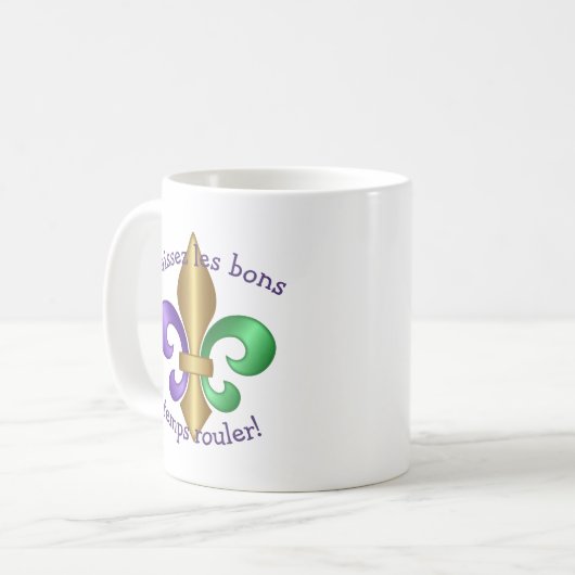 Mug Fleur de Lis bon temps (Devant gauche)