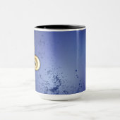 Mug Fleur de lis dorée sur fond bleu (Centre)