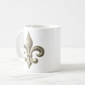 Mug Fleur de lis français vintage (Devant gauche)