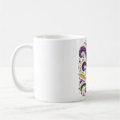 Mug Fleur de lis jaune et vert violet (Gauche)