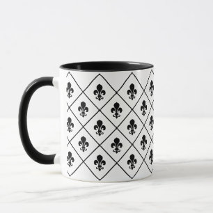Mug Fleur De Lis Motif