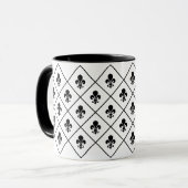 Mug Fleur De Lis Motif (Devant gauche)