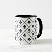 Mug Fleur De Lis Motif (Devant droit)