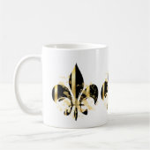 Mug Fleur de Lis noir et or (Gauche)