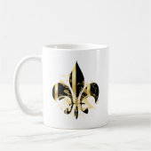 Mug Fleur de Lis noir et or (Gauche)