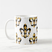 Mug Fleur de Lis/noir/or (Gauche)