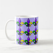 Mug Fleur de lis Or vert violet (Gauche)