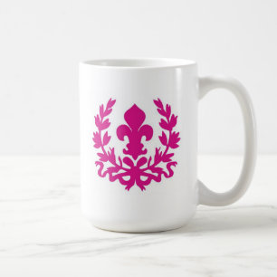 Mug Fleur de Lis Rose...mug