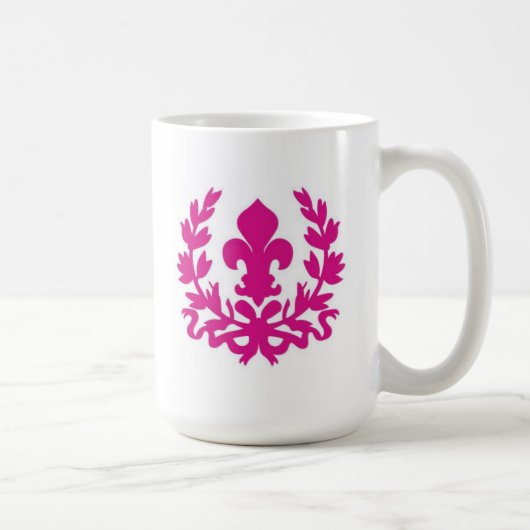 Mug Fleur de Lis Rose...mug (Droite)