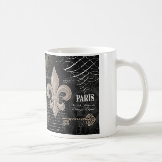 Mug fleur de lis vintage (Droite)
