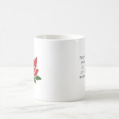 Mug Fleur de lotus affirmation de votre texte (Centre)