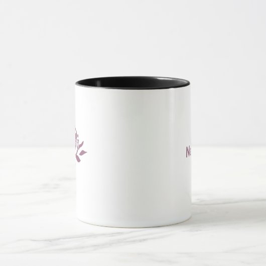 Mug Fleur de Lotus Flamboyante Personnalisable (Centre)