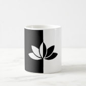 Mug Fleur de lotus noir et blanc (Centre)
