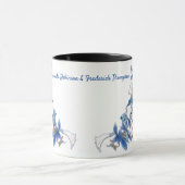 Mug Fleur de lune d'aquarelle blanche (Centre)