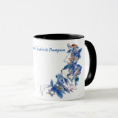 Mug Fleur de lune d'aquarelle blanche (Devant droit)