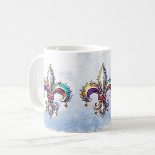 Mug Fleur de Lys 2 héraldique (Devant gauche)