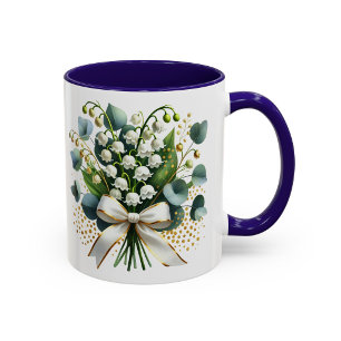 Mug Fleur de Lys Cadeau Floral Élégant