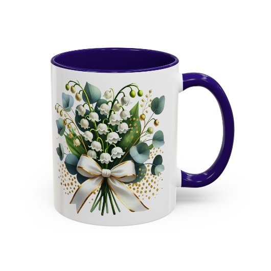 Mug Fleur de Lys Cadeau Floral Élégant