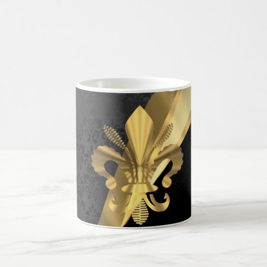 Mug Fleur de lys or noir (Centre)