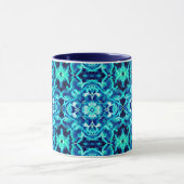 Mug Fleur de mandala à l'aquarelle dans des nuances de (Centre)