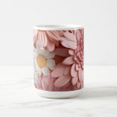 Mug Fleur de marguerite 3D rose et blanche (Centre)