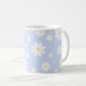 Mug Fleur de marguerite blanche classique (Devant droit)