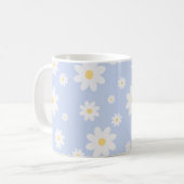 Mug Fleur de marguerite blanche classique (Devant gauche)
