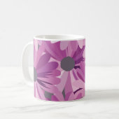 Mug Fleur de marguerite florale (Devant gauche)