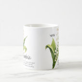 Mug Fleur de mois de naissance personnalisée de mai (Centre)