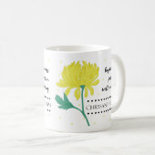 Mug Fleur de Naissance avec sens Fleur de Novembre (Devant droit)